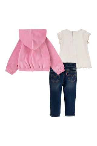 Ensemble 3 pièces - Bleu et rose