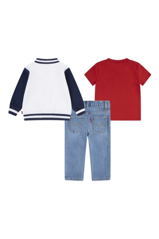 Ensemble 3 pièces - blanc et rouge