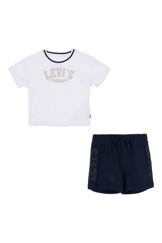 T-shirt et short - Blanc et bleu