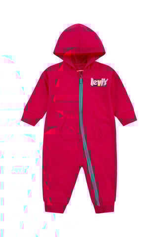 Grenouillère à capuche - Rose