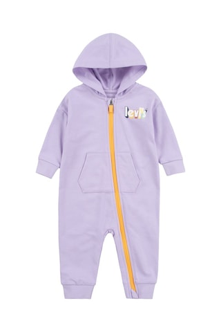 Grenouillère à capuche - Violet