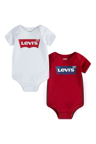 2 bodys - Blanc et rouge