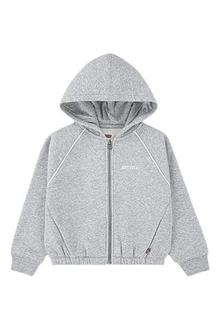 Sweat à capuche - Gris clair chiné