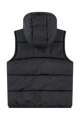 Doudoune sans manches à capuche - Noir