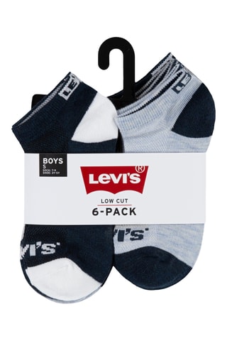 6 paires de chaussettes - Bleu marine et blanc