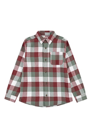 Chemise - Rouge et kaki