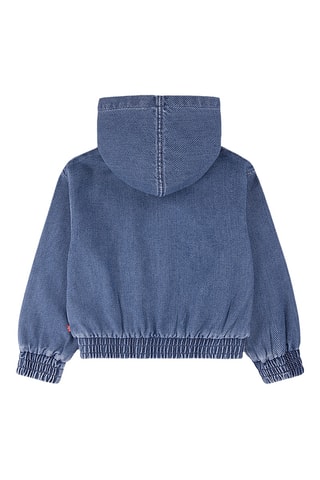 Sweat à capuche en jean - Bleu