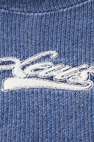 Sweat à capuche en jean - Bleu
