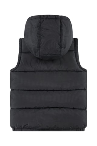 Doudoune sans manches à capuche - Noir