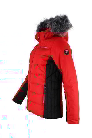 Veste de ski à capuche Asalpi - Rouge et noir