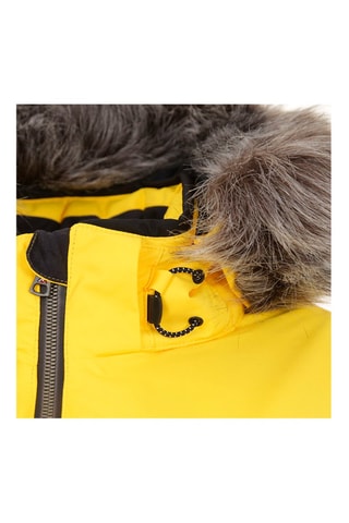 Blouson de ski à capuche Ancelle - Jaune et noir