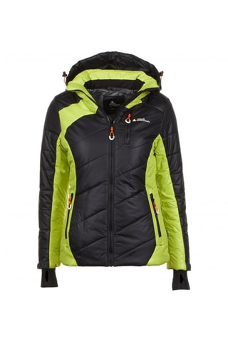 Blouson de ski à capuche Acilorg - Noir et anis