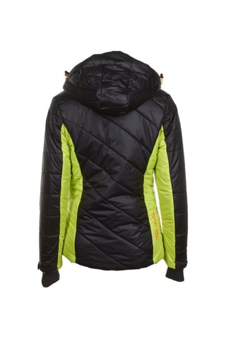 Blouson de ski à capuche Acilorg - Noir et anis