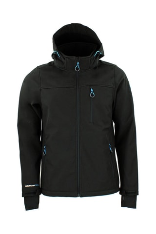 Manteau à capuche Softshell Claudio - Noir