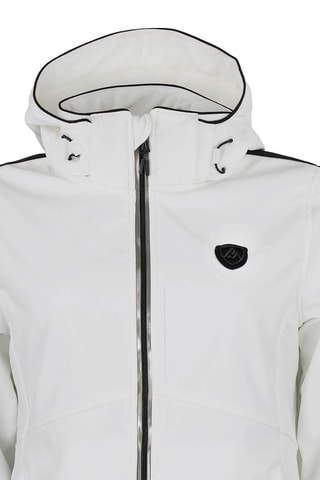 Sobretudo com capuz Softshell Argan Branco