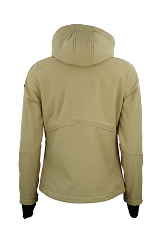 Sobretudo com capuz Softshell Argan Bege