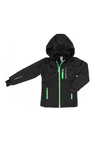 Coupe-vent Softshell Ecanne - Noir et vert citron
