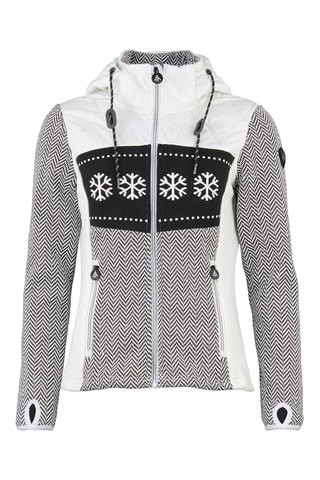 Casaco polar com capuz Animo - Branco