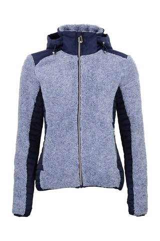 Veste bi-matière Amarant - Bleu