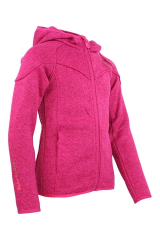 Casaco polar com capuz Gatora - Rosa