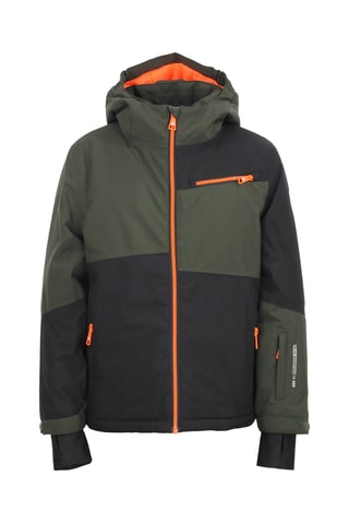 Veste à capuche et pantalon de ski Ecardio - Kaki et noir