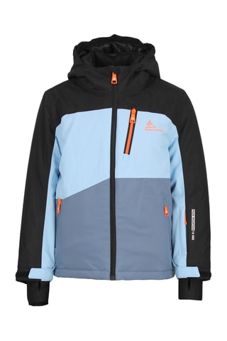 Veste à capuche et pantalon de ski Ecerome - Noir et bleu cobalt