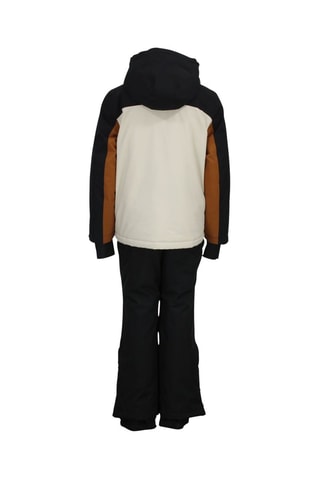 Veste à capuche et pantalon de ski Ecerome - Noir et camel