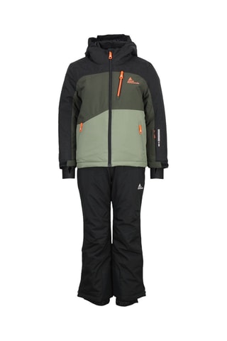 Veste à capuche et pantalon de ski Ecerome - Noir et kaki