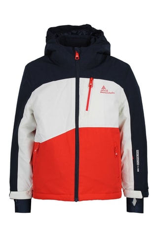 Veste à capuche et pantalon de ski Ecerome - Bleu marine et orange