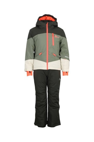 Casaco com capuz e calças de esqui Facorse - Caqui e cru