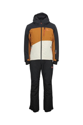 Veste à capuche et pantalon de ski Cerome - Noir et camel