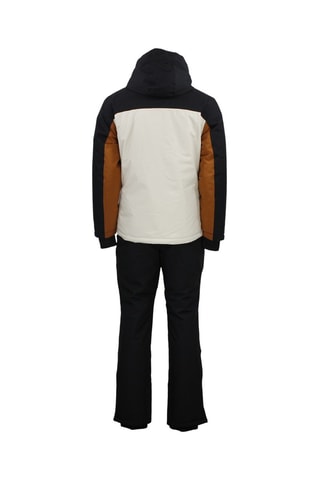 Veste à capuche et pantalon de ski Cerome - Noir et camel