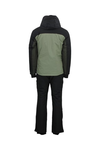 Veste à capuche et pantalon de ski Cerome - Noir et kaki