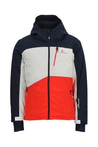 Veste à capuche et pantalon de ski Cerome - Bleu marine et orange