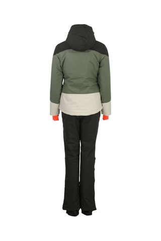 Veste à capuche et pantalon de ski Acorse - Kaki et beige