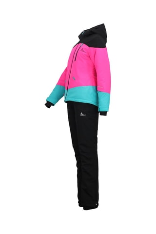 Veste à capuche et pantalon de ski Acorse - Turquoise et fuchsia