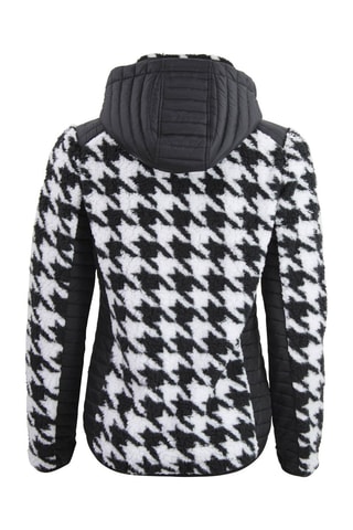 Blusão bi-matéria Amore - Preto e branco