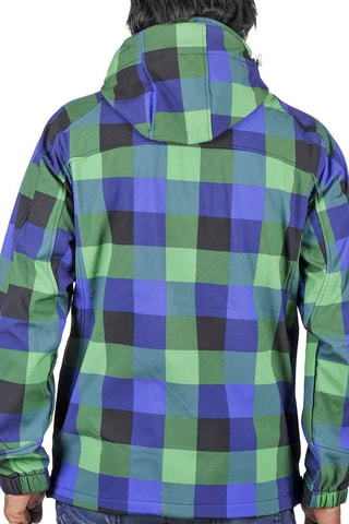 Blouson à capuche Cina Peak Mountain - Bleu et vert