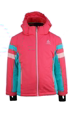 Casaco com capuz e calças de esqui Fancel - Coral e turquesa