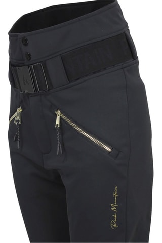 Pantalon de ski taille haute Softshell Atlas - Noir