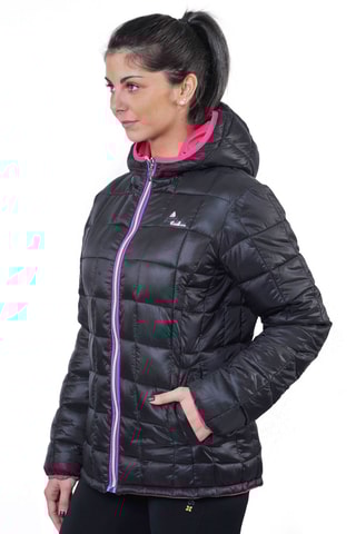 Doudoune réversible à capuche Awa Peak Mountain - Noir et fuchsia