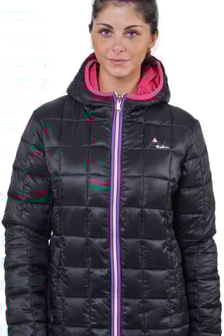 Doudoune réversible à capuche Awa Peak Mountain - Noir et fuchsia