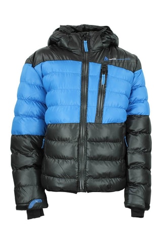 Doudoune à capuche Ecaptin - Noir et bleu roi