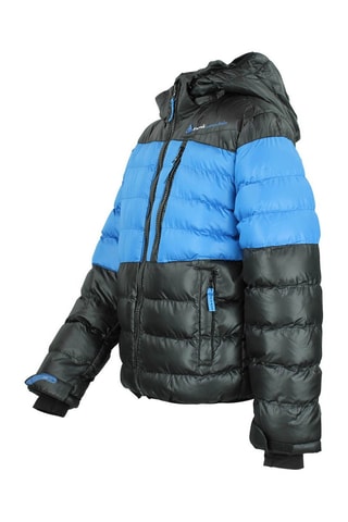 Doudoune à capuche Ecaptin - Noir et bleu roi