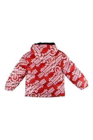 Doudoune à capuche Elef - Rouge et blanc