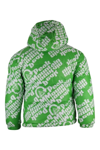 Doudoune à capuche Elef - Vert et blanc