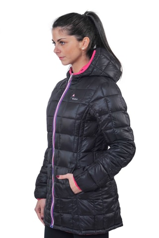 Doudoune longue à capuche Awill - Noir