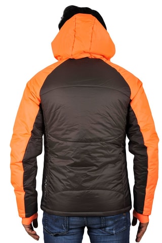 Doudoune à capuche Cepeak - Marron et orange