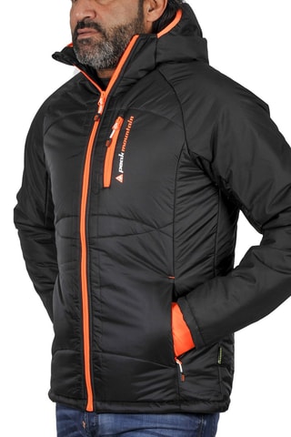 Doudoune à capuche Cepeak - Noir et orange