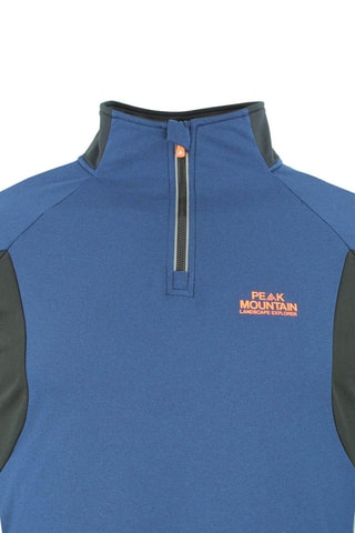 Sweat Cantor Azul-marinho mesclado